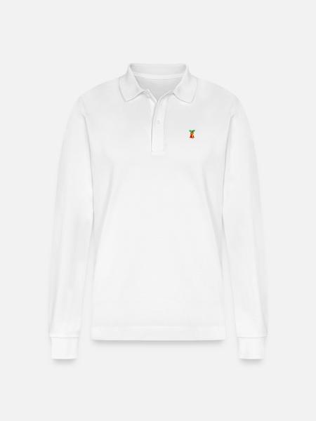 Super Karotten - Stanley/Stella Unisex Bio-Langarm-Poloshirt Prepster - Weiß