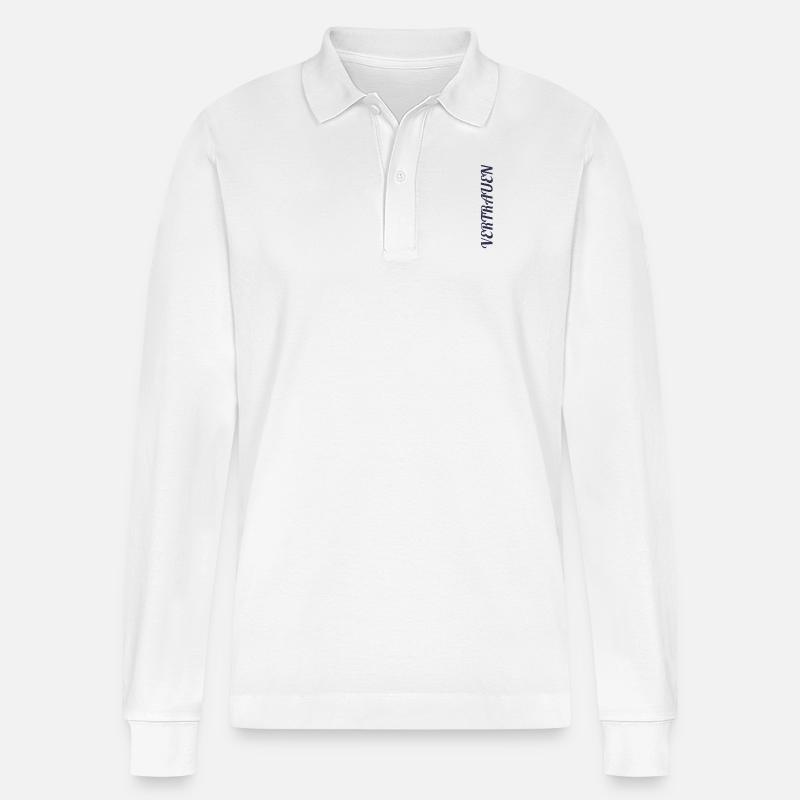 Vertrauen - Stanley/Stella Unisex Bio-Langarm-Poloshirt Prepster - Weiß