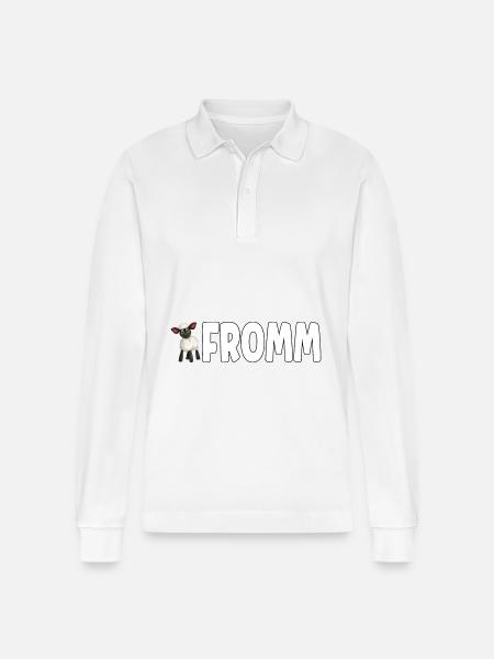 Lammfromm - You are innocent. ALWAYS! - Stanley/Stella Organic Unisex Long-Sleeved Polo Shirt Prepster - white