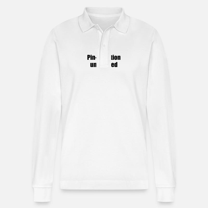 Bowling - Pin-spiration unleashed - Stanley/Stella Organic Unisex Long-Sleeved Polo Shirt Prepster - white