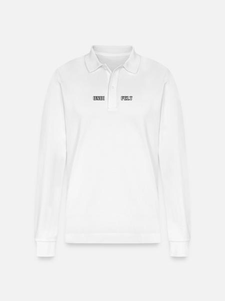 Billiards - Under the Felt - Stanley/Stella Organic Unisex Long-Sleeved Polo Shirt Prepster - white