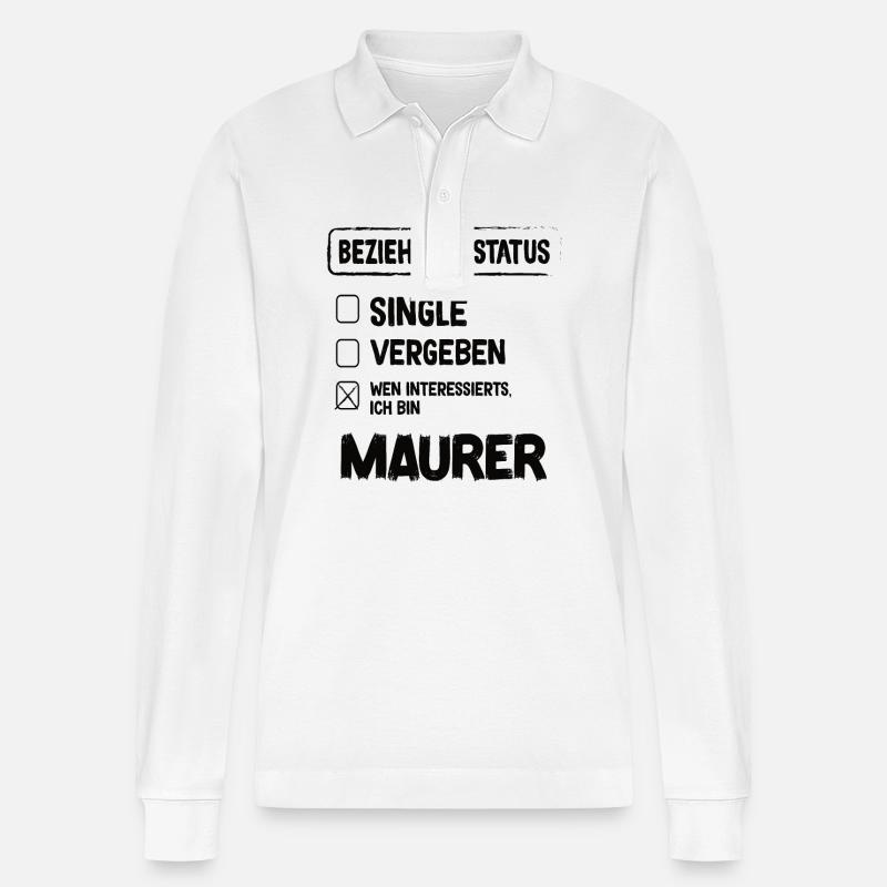 Statut relationnel de Maurer - Polo à manches longues bio PREPSTER Stanley/Stella Unisexe - blanc