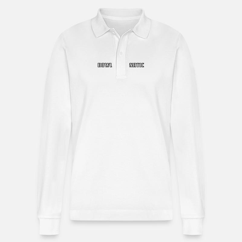 Bowling - Bowling fanatic - Stanley/Stella Unisex Bio-Langarm-Poloshirt Prepster - Weiß