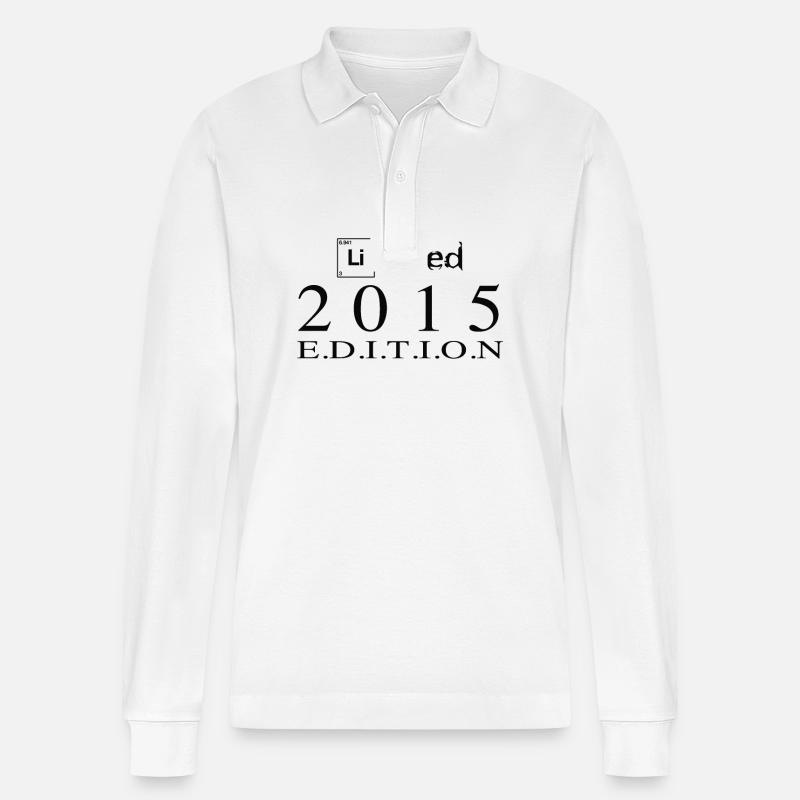 Limited Edition 2015 - Stanley/Stella Unisex Bio-Langarm-Poloshirt Prepster - Weiß