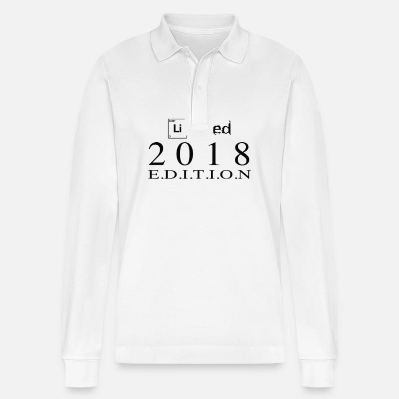 Edition Limitée 2018 - Polo à manches longues bio PREPSTER Stanley/Stella Unisexe - blanc