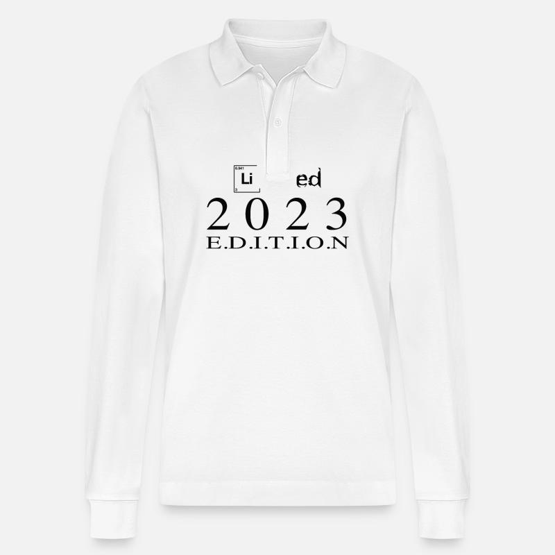 Édition limitée 2023 - Polo à manches longues bio PREPSTER Stanley/Stella Unisexe - blanc