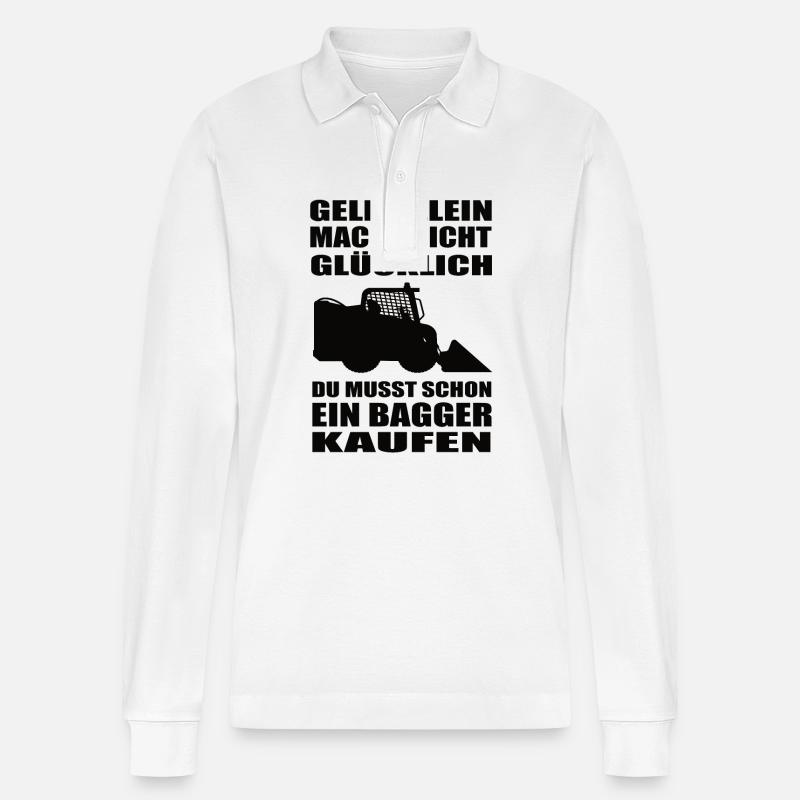 Landschaftsbauer - Stanley/Stella Unisex Bio-Langarm-Poloshirt Prepster - Weiß