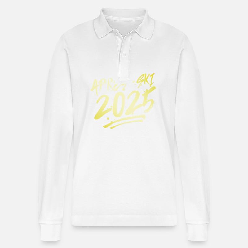Apres Ski 2025 - Stanley/Stella Unisex Bio-Langarm-Poloshirt Prepster - Weiß