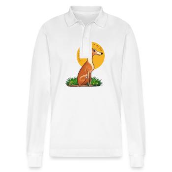 You Are The Sunshine Of My Life - Stanley/Stella Organic Unisex Long-Sleeved Polo Shirt Prepster - white - Front - Anna (173cm) & Nico (186cm)