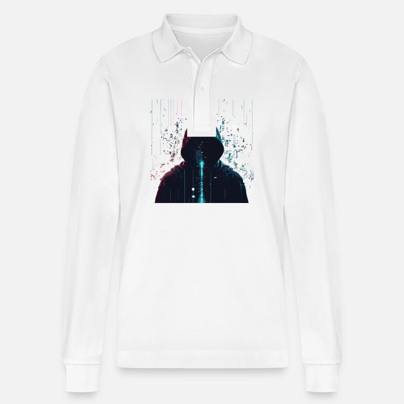 hacking - Stanley/Stella Unisex Bio-Langarm-Poloshirt Prepster - Weiß