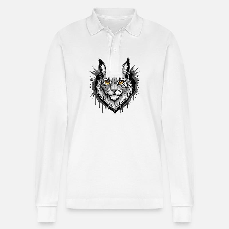 luchs - Stanley/Stella Unisex Bio-Langarm-Poloshirt Prepster - Weiß