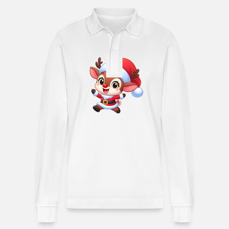 Rudolf 1 - Stanley/Stella Unisex Bio-Langarm-Poloshirt Prepster - Weiß