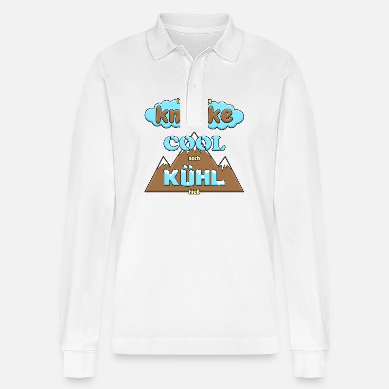 Knorke ist cool - Stanley/Stella Unisex Bio-Langarm-Poloshirt Prepster - Weiß