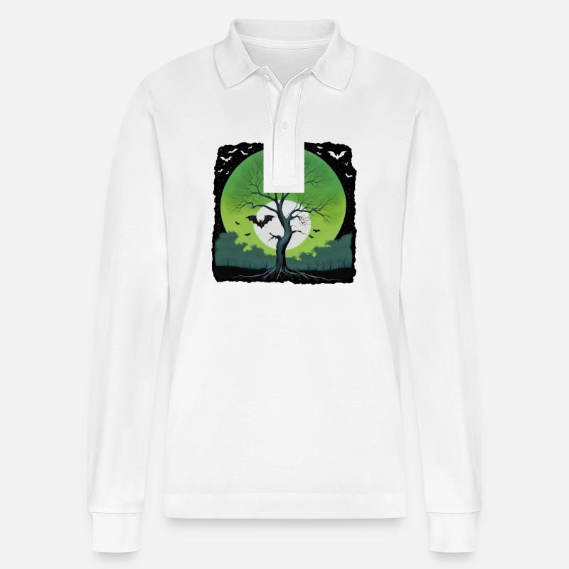 TheTree II - Stanley/Stella Unisex Bio-Langarm-Poloshirt Prepster - Weiß