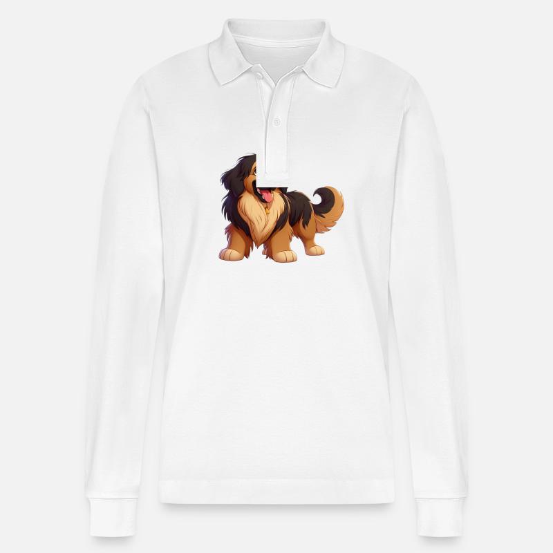 Leonberg 3 - Stanley/Stella Unisex Bio-Langarm-Poloshirt Prepster - Weiß