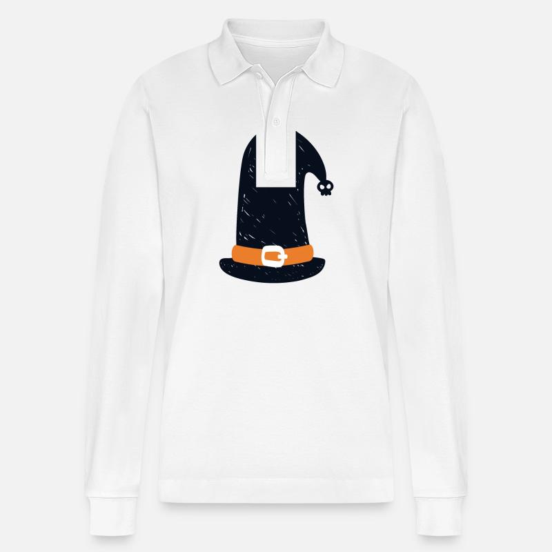 chapeau de sorcière - Polo à manches longues bio PREPSTER Stanley/Stella Unisexe - blanc