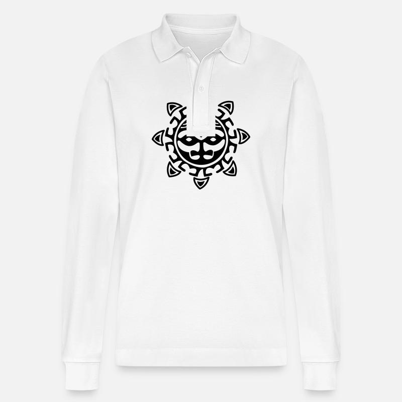 maori - Stanley/Stella Unisex Bio-Langarm-Poloshirt Prepster - Weiß