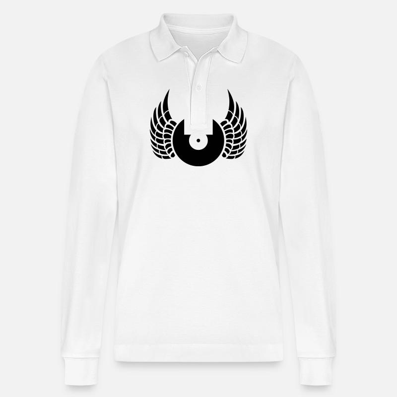 dj - Stanley/Stella Unisex Bio-Langarm-Poloshirt Prepster - Weiß