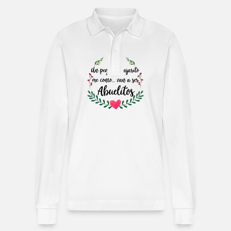 Annonce d’Abuelitos - Polo à manches longues bio PREPSTER Stanley/Stella Unisexe - blanc
