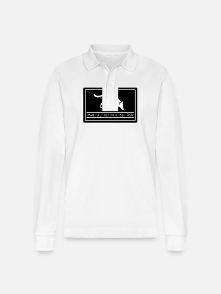 Fährtenhund - Stanley/Stella Unisex Bio-Langarm-Poloshirt Prepster - Weiß
