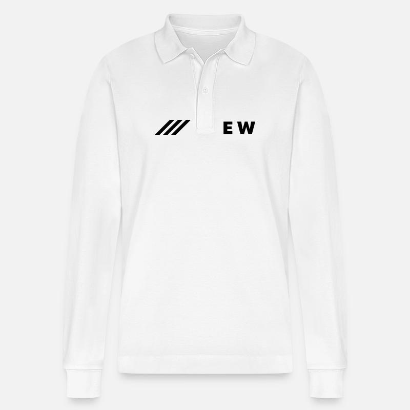 CREW - Stanley/Stella Unisex Bio-Langarm-Poloshirt Prepster - Weiß