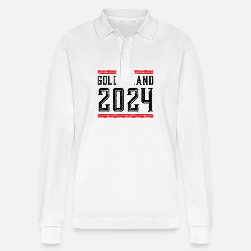 Goldstrand 2024 - Stanley/Stella Unisex Bio-Langarm-Poloshirt Prepster - Weiß