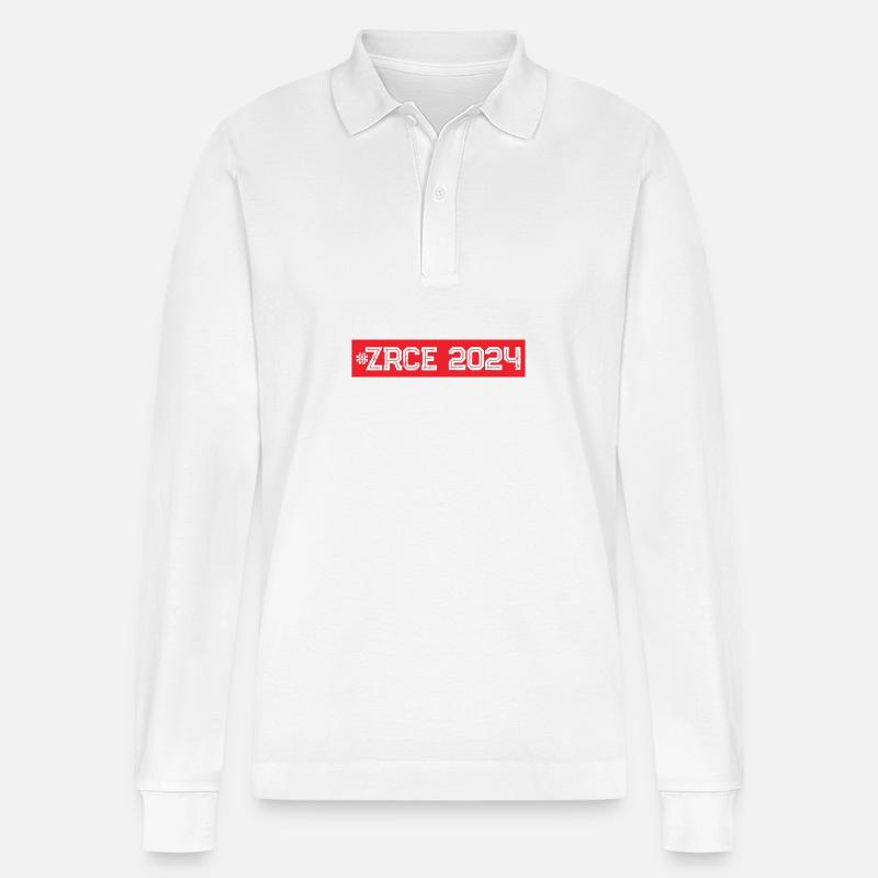 Zrce 2024 - Stanley/Stella Unisex Bio-Langarm-Poloshirt Prepster - Weiß