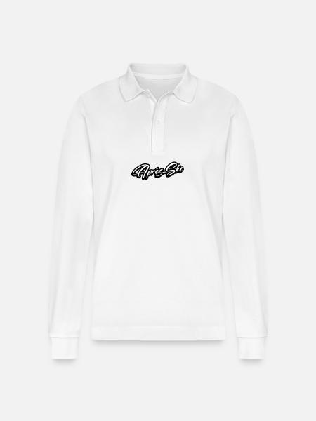 Après-ski - Stanley/Stella Organic Unisex Long-Sleeved Polo Shirt Prepster - white