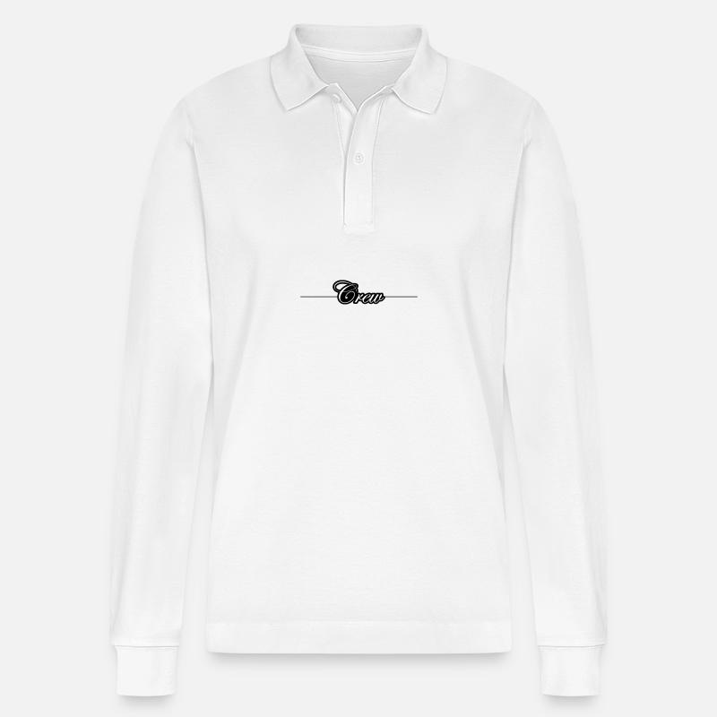 Crew Linie - Stanley/Stella Unisex Bio-Langarm-Poloshirt Prepster - Weiß