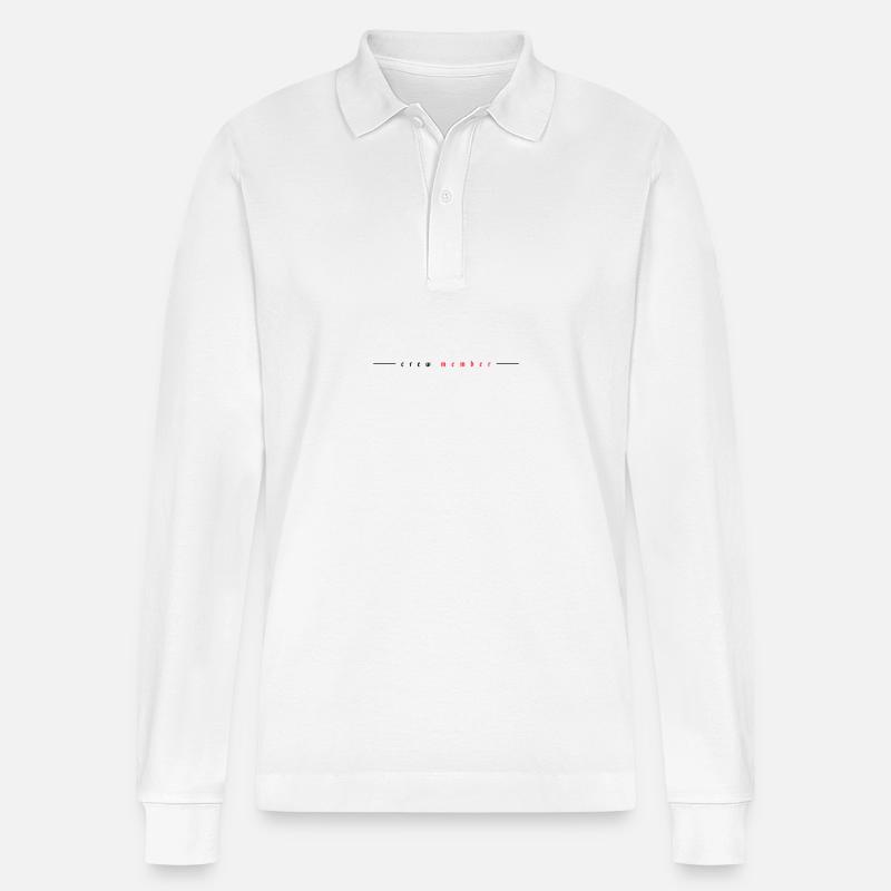 Crew Mitglied - Stanley/Stella Unisex Bio-Langarm-Poloshirt Prepster - Weiß
