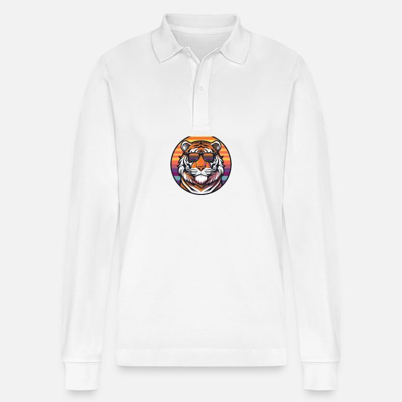 Tiger Comic Cool Été - Polo à manches longues bio PREPSTER Stanley/Stella Unisexe - blanc