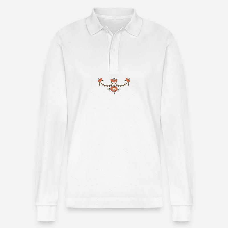 Kare Jonsdotter - Stanley/Stella Unisex Bio-Langarm-Poloshirt Prepster - Weiß