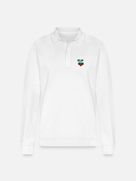 Fresa - Polo de manga larga orgánico unisex Prepster de Stanley/Stella - blanco