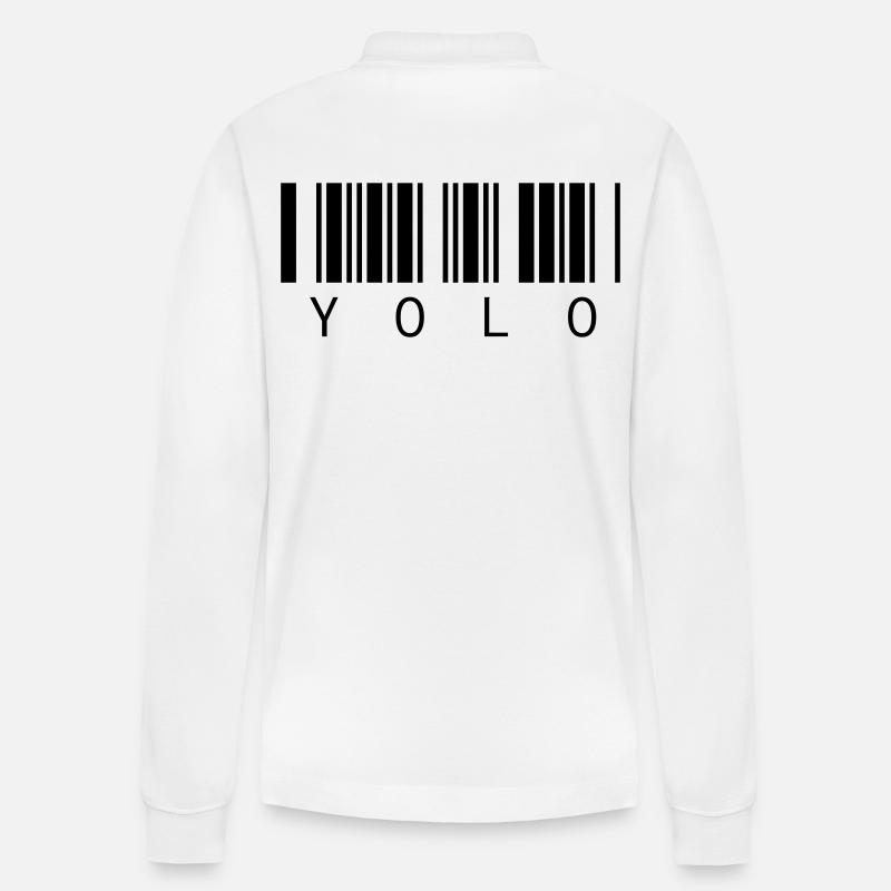 YOLO - Vous ne vivez qu’une fois - Polo à manches longues bio PREPSTER Stanley/Stella Unisexe - blanc