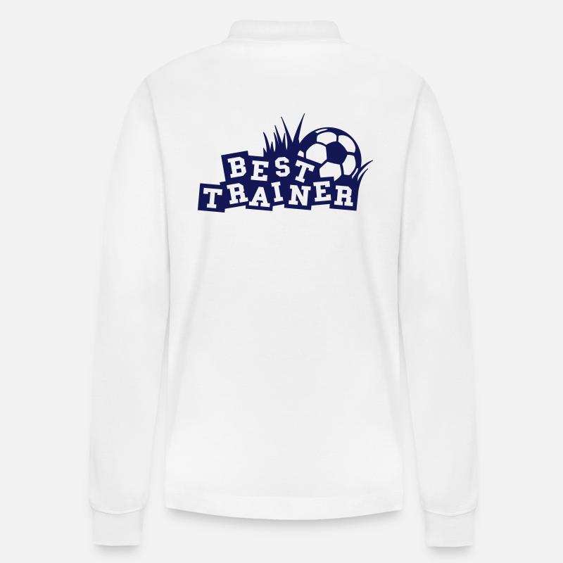 Best Trainer - Stanley/Stella Unisex Bio-Langarm-Poloshirt Prepster - Weiß