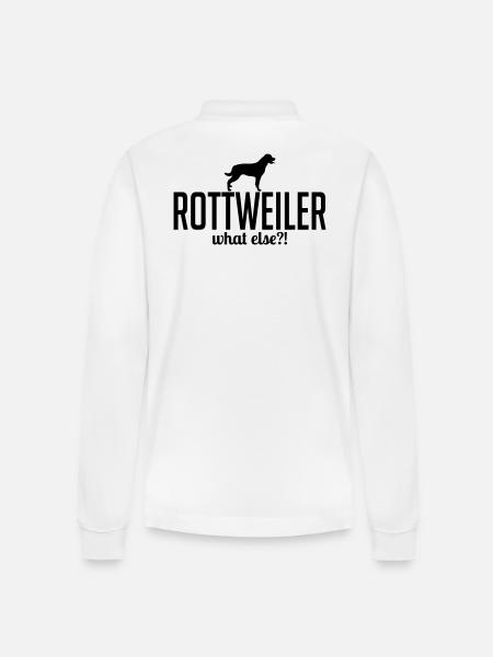 ROTTWEILER what else - Stanley/Stella Organic Unisex Long-Sleeved Polo Shirt Prepster - white