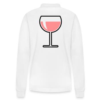 Verre à vin rosé rond (Vin rosé / Vin / 2C) - Polo à manches longues bio PREPSTER Stanley/Stella Unisexe - blanc - Dos - Anna (173cm)