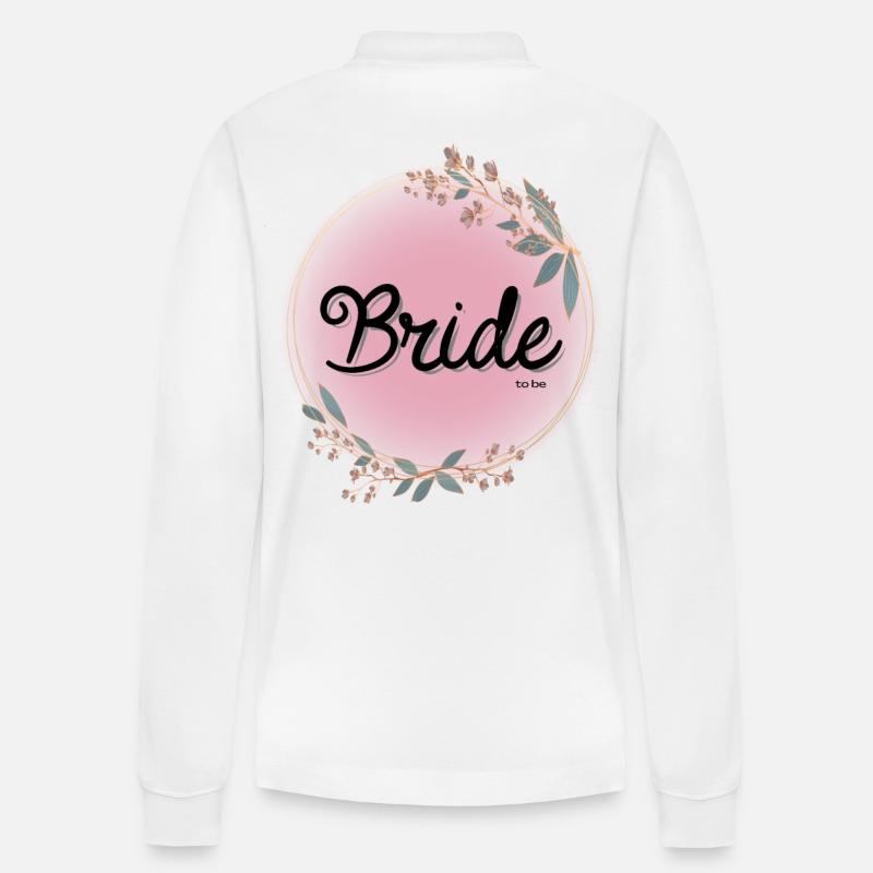 Bride to be - Stanley/Stella Unisex Bio-Langarm-Poloshirt Prepster - Weiß