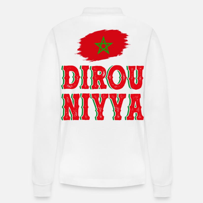 Dirou NIYYA - Stanley/Stella Unisex Bio-Langarm-Poloshirt Prepster - Weiß