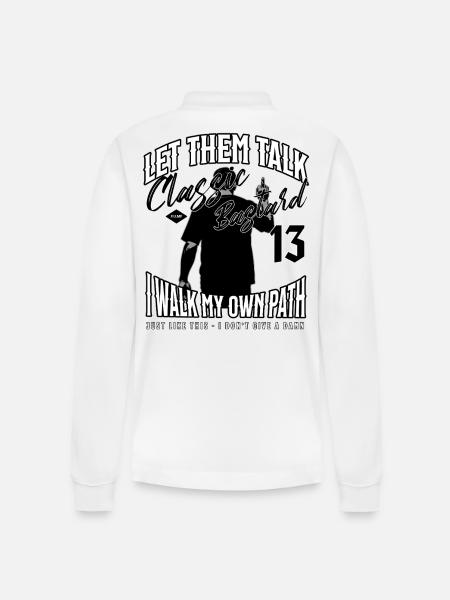Motards – Let Them Talk – Biker Design - Polo à manches longues bio PREPSTER Stanley/Stella Unisexe - blanc