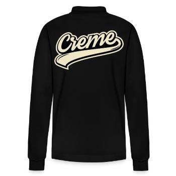 Cream always rises to the top - Stanley/Stella Organic Unisex Long-Sleeved Polo Shirt Prepster - black - Back - Anna (173cm)