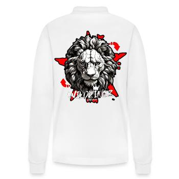 Lion - Polo à manches longues bio PREPSTER Stanley/Stella Unisexe - blanc - Dos - Anna (173cm)