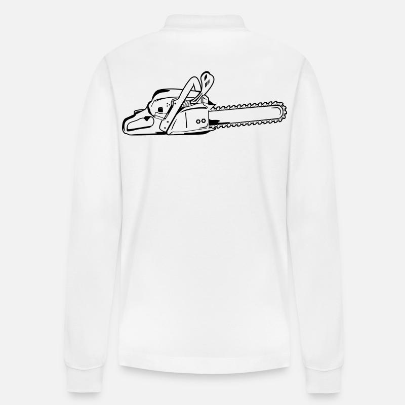 Tronçonneuse - Polo à manches longues bio PREPSTER Stanley/Stella Unisexe - blanc