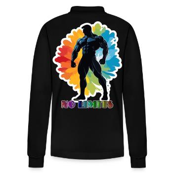 No Limits - Stanley/Stella Unisex Bio-Langarm-Poloshirt Prepster - Schwarz - Hinten - Anna (173cm)