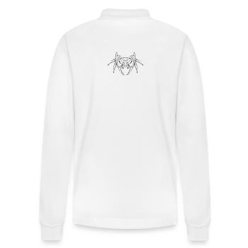 Tribal_Ant - Stanley/Stella Unisex Bio-Langarm-Poloshirt Prepster - Weiß - Hinten - Anna (173cm)