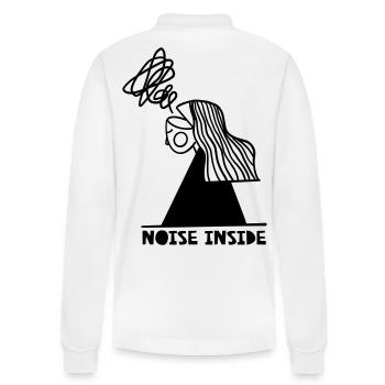 Noise Inside - Stanley/Stella Organic Unisex Long-Sleeved Polo Shirt Prepster - white - Back - Anna (173cm)