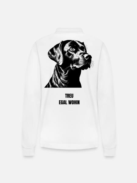 NM Hoddie - Loyal No Matter Where - Stanley/Stella Organic Unisex Long-Sleeved Polo Shirt Prepster - white