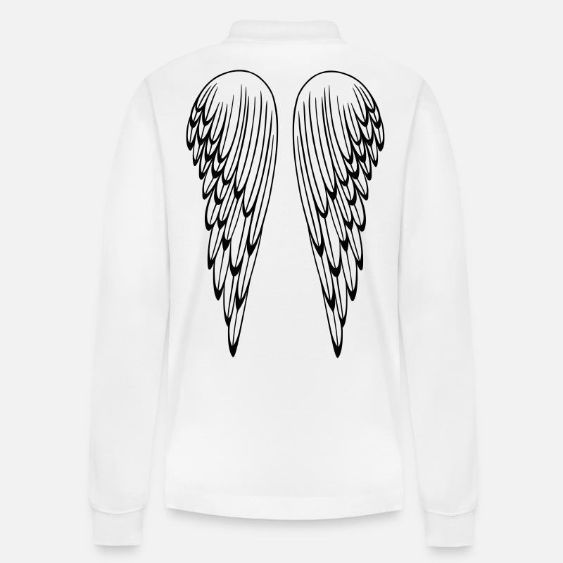 Ailes d'ange, ailes, ange - Polo à manches longues bio PREPSTER Stanley/Stella Unisexe - blanc