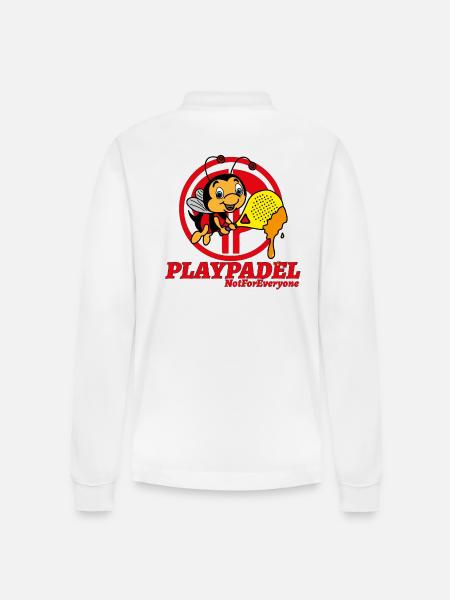 Ape Padel Exclusive - Stanley/Stella Organic Unisex Long-Sleeved Polo Shirt Prepster - white