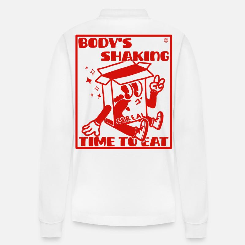 Hyperfixation ADHD problem - Stanley/Stella Organic Unisex Long-Sleeved Polo Shirt Prepster - white